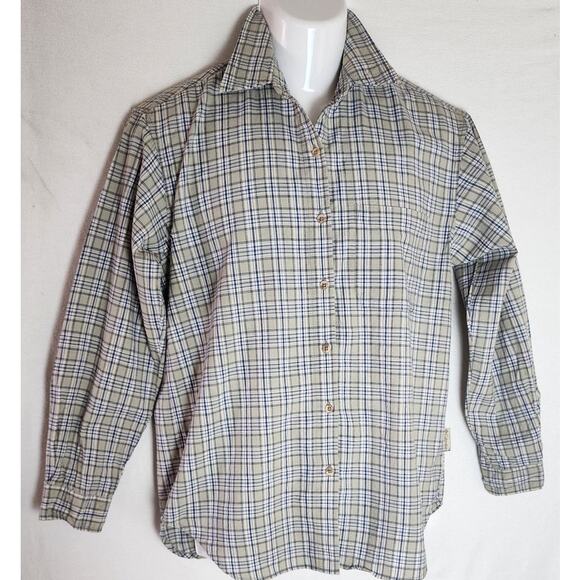Columbia VTG Multicolor Plaid Cotton Button Up Long Sleeve Collared Shirt W Med - Picture 1 of 10